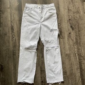 Reformation Cynthia High Rise Distressed Jeans